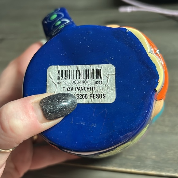 Terra cotta Taza Panchito mug hand painted - Picture 5 of 5